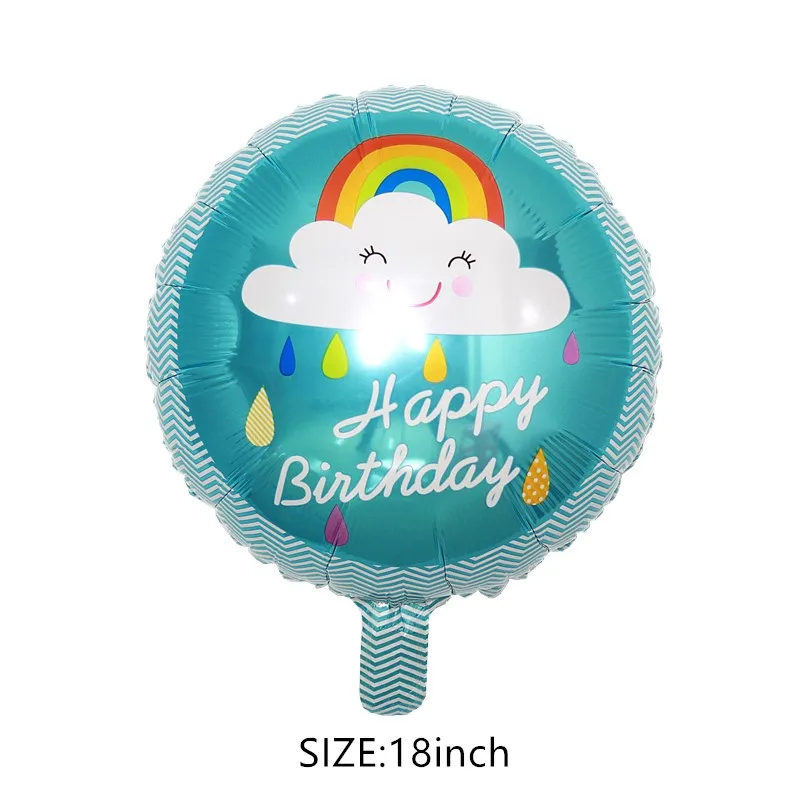 18 дюймов круглый шар радужного облака день рождения Свадебный декоративный
