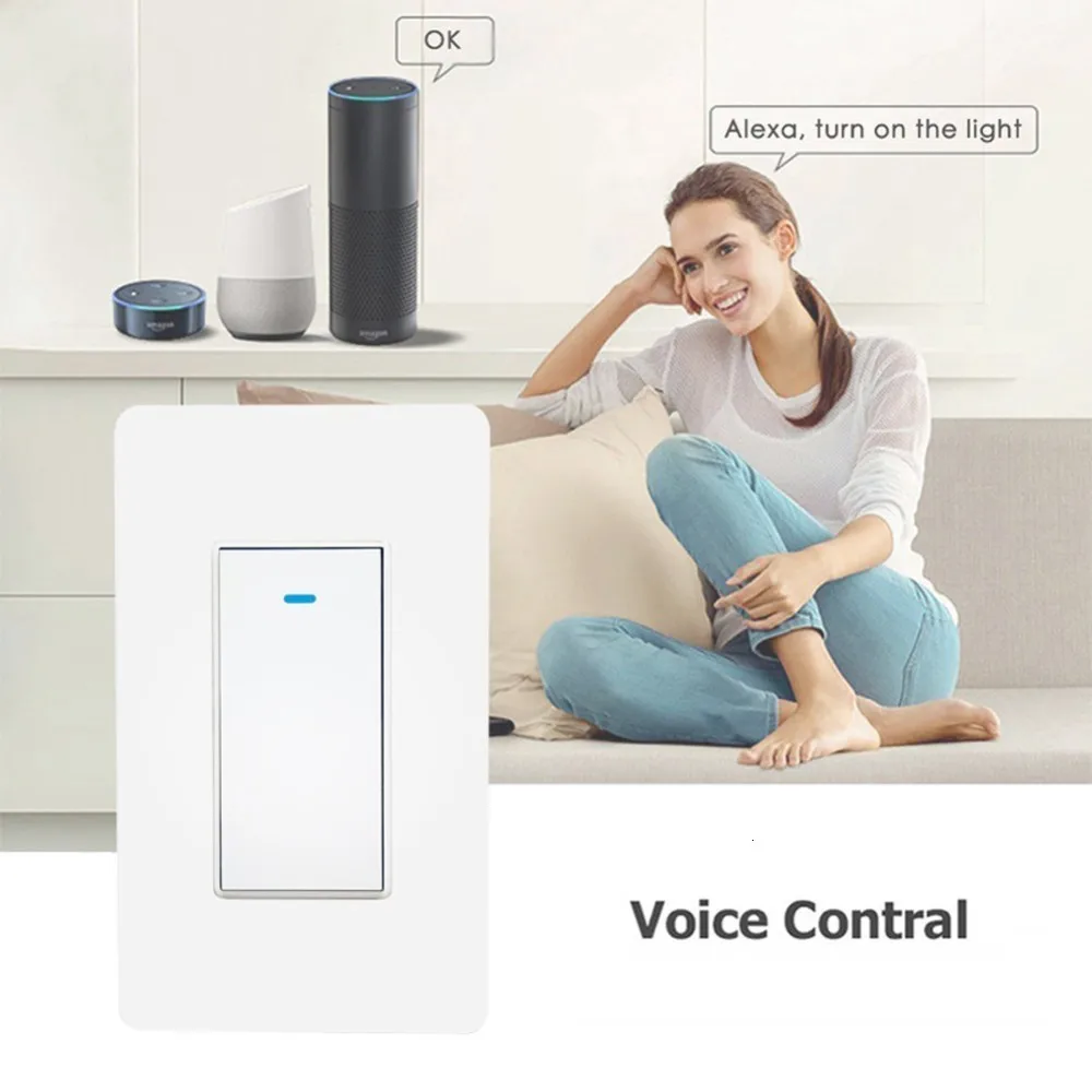 Wifi настенный кнопочный умный светильник приложение таймер домашний пульт