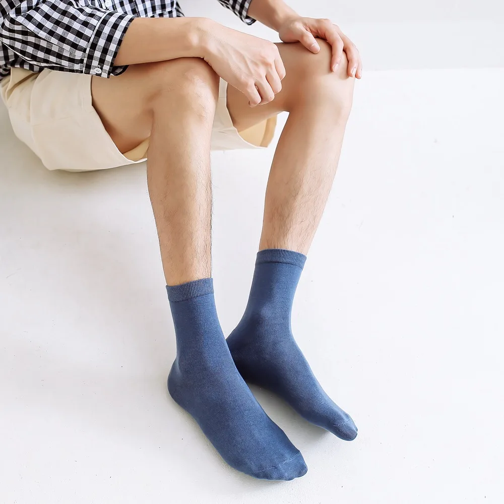 1 пара мужских хлопковых носков новые стильные разноцветные деловые мужские