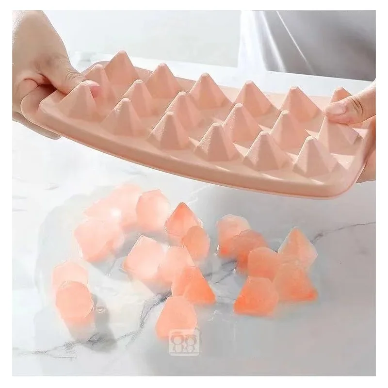 

IWOWN Ice Cube Tray Round Cubes Plastic Ice Cube Maker Mold with Lids for Ice Cream Party Whiskey Cocktail Cold Drink