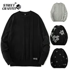 Свитер мужской зимний, теплый, с круглым вырезом, Осень-зима 2021