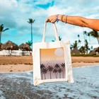 Праздничные сумки с рисунком пальмы, тропическая Сумка-тоут на плечо с рисунком масляной пальмы, пляжные подарочные уличные мешки для покупок