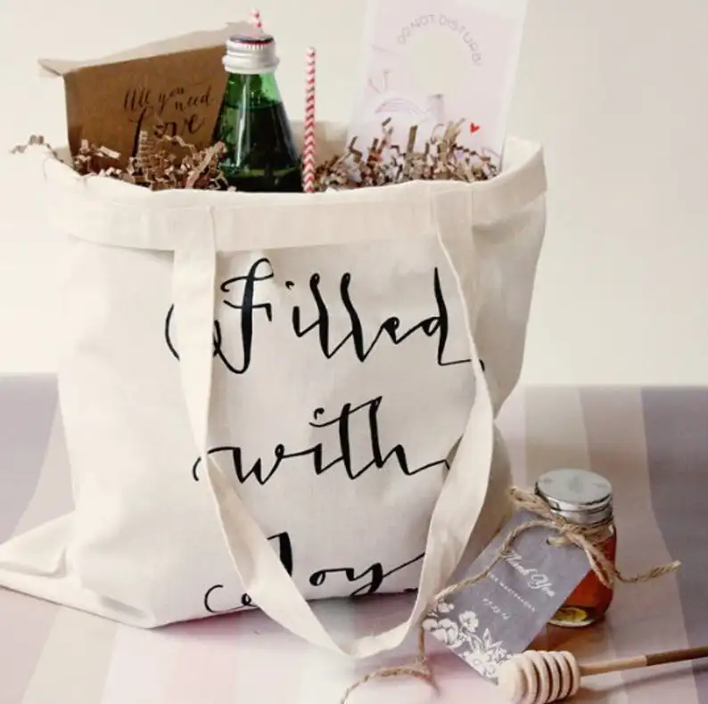 Заполненная радостью Свадебная приветственная сумка повседневная тоут