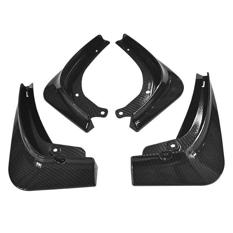 4Pcs/Set Set Mud Flaps for Tesla Model 3 Carbon Fiber 2016 2017 2018 2019 Mudflaps Splash Guards | Автомобили и мотоциклы