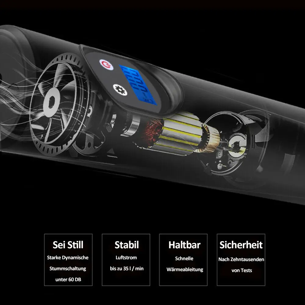 Comprar Bomba De Aire Recargable Para Neumáticos De Coche, Inflador De Neumáticos Digital De 12V Y 150PSI Con Batería, Compresor Portátil Para Motocicleta Bicicleta Coche