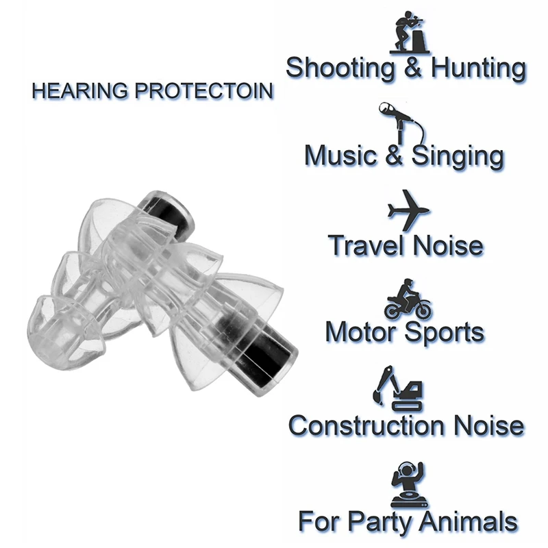 27Db силиконовые наушники вкладыши с фильтром для музыки затычки ушей