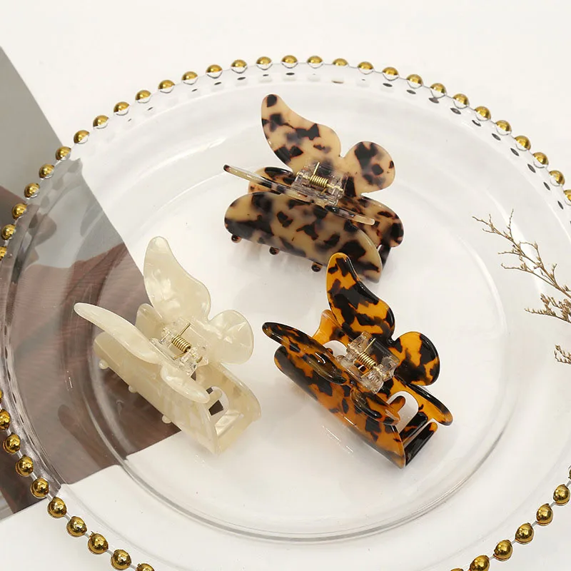 

Large Accetate Leopard Print Acrylic Hairpins Hair Clip Crab Hair Claws For Women Girl Hair Accessories Headdress Party Gifts