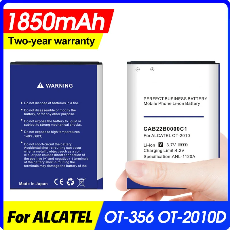 Батарея 1850mAh CAB22B0000C1 CAB3010010C1 для ALCATEL One Touch Женская батарея 665X 1010D 1030D 2012D|Зарядные