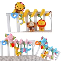 baby crib music mobile rattles stroller hanging spiral toys plush animal doll car seat bed bell newborn infant educational toy