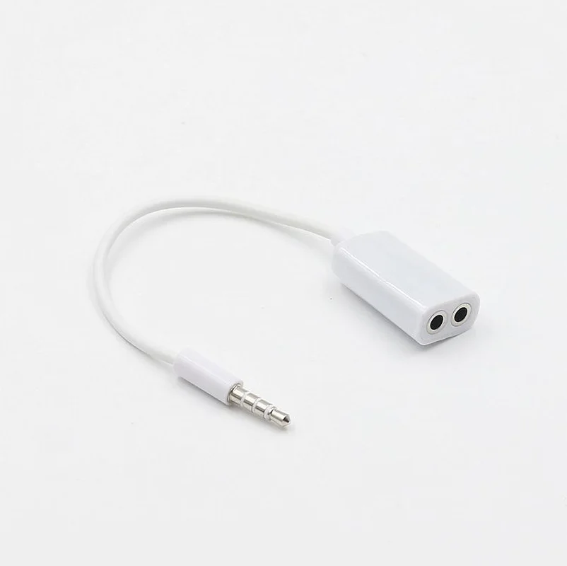 1 штекер-2 гнезда 3,5 разъем Aux аудио кабель для наушников для Apple iPhone 4 5 5S 6 6S 7 plus iPad iPod ноутбука MP3 динамик