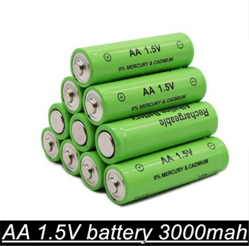 New 1.5V AAA 2100mAh Alkaline Rechargeable battery +1.5v AA 3000mAh aa aaa for led light toy mp3 free shipping | Электроника