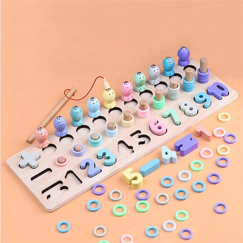 Подсчет арифметическая Магнитная игра для рыбалки детские учебные пособия