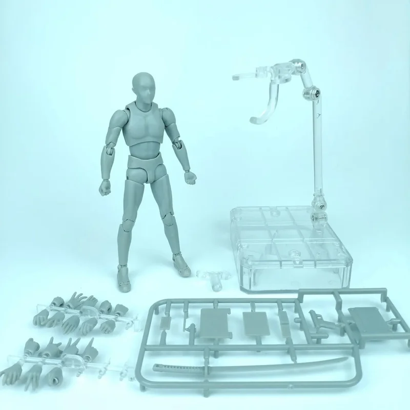 

Мультяшное тело Kun DX набор серого цвета искусственный ПВХ подвижное креативное Подарочное украшение аниме экшн-фигурка кукла масштаб 1/6