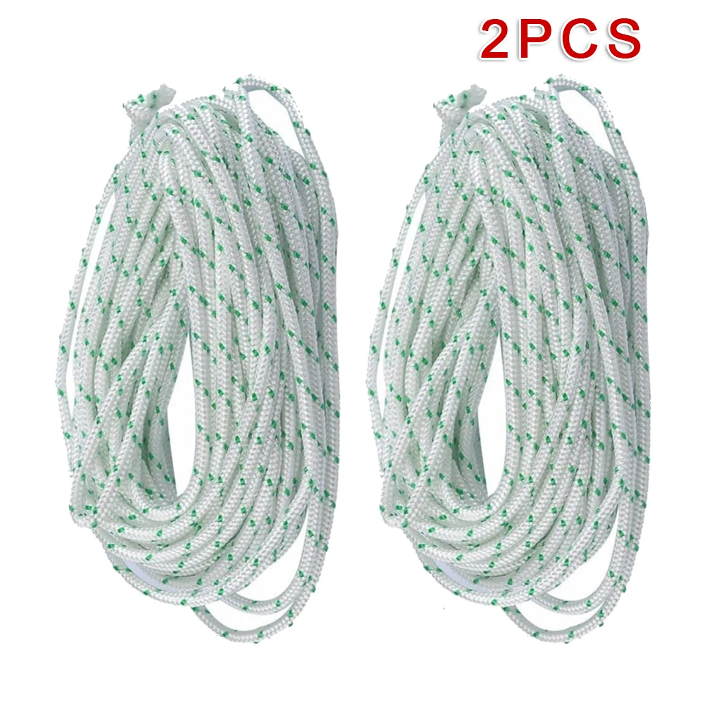 

2pcs Pull The Start Rope 4M Recoil Starter Pull Start Cord / Rope Lawn Mower Engine Atco 4mm Diameter Oil Petrol Resistant