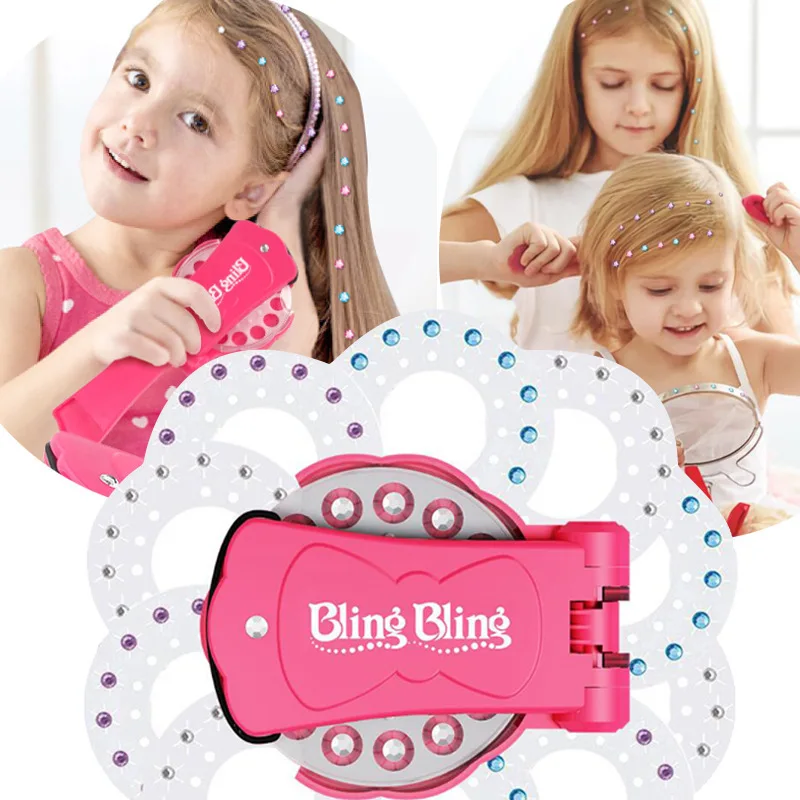

Bling Bling Deluxe 360 Gems Kid Makeup Set Play Glass Crystal Rhinestone Art Decoration DIY Girls Toys Hair Design Shoes Sticker