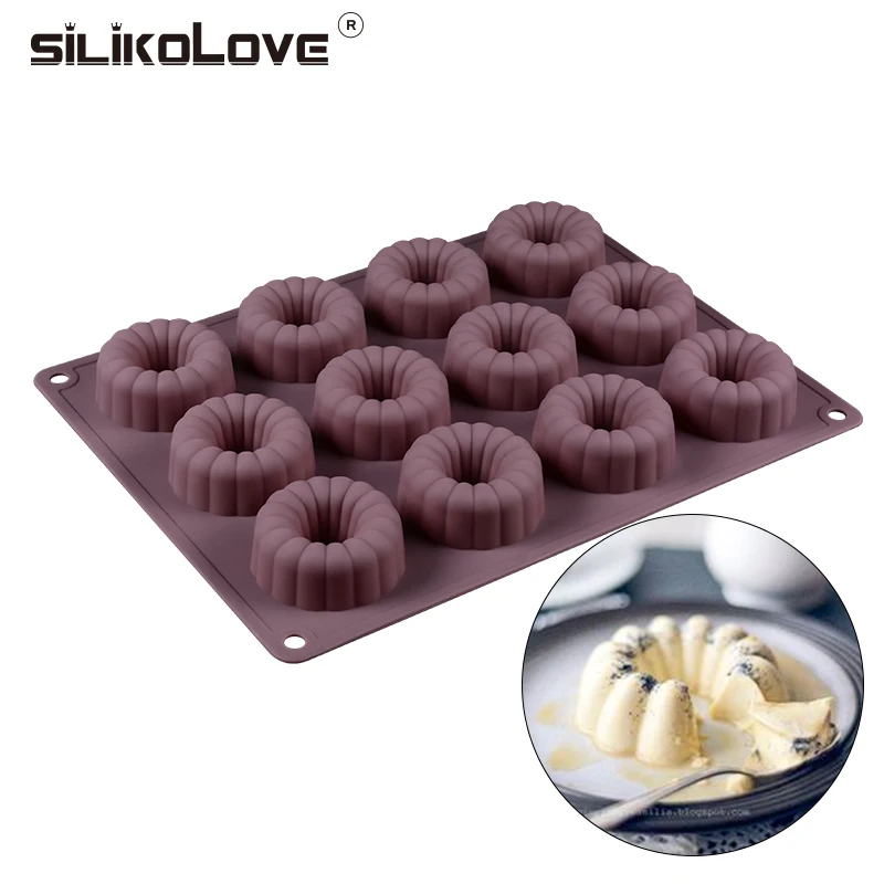 SILIKOLOVE формы для выпечки 12 ячеек Пончик силиконовая форма печенья безопасная