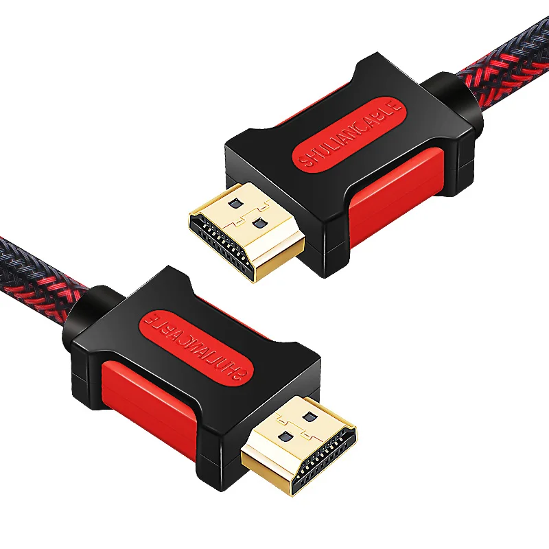 Nylon Braid HDMI Shuliancable длинный HDMI кабель 20 м 15 м 10 м 7,5 м 5 м нейлоновая оплетка HDMI кабель 1080P 3D позолоченный кабель высокоскоростной для HD tv xbox PS3 - Цвет: Nylon Braid HDMI