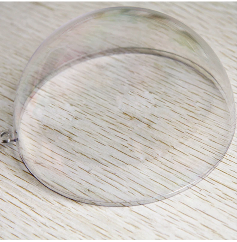 

100pcs 5cm Ball Christmas Tree Decor Ornament Type Box Transparent Plastic Craft Christmas Gift Boxes plastic ball