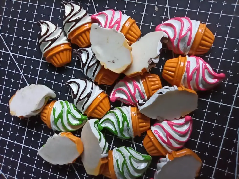 

1 шт./лот милый лед из смолы с плоским основанием 26 мм имитация еды кабошон для скрапбукинга DIY Украшение для телефона