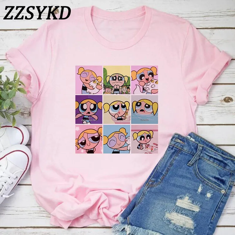 Футболки большого размера 2020 летние кавайные топы футболка с эффектом пайки для