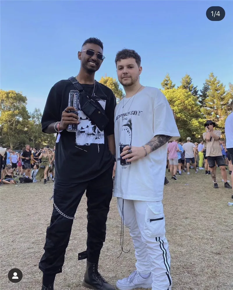 Футболка оверсайз с принтом акулы для мужчин и женщин|Мужские футболки| |