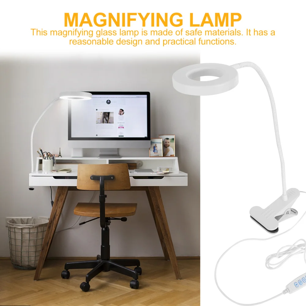 

LED Reading Lamp 48 LEDs USB Eye Protection Bedside Desktop Clip On Light
