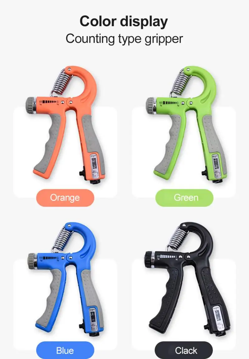 

Newest Adjustable Heavy Gripper Fitness Hand Exerciser Grip Wrist Training Increase Strength Spring Finger Pinch Carpal Expander