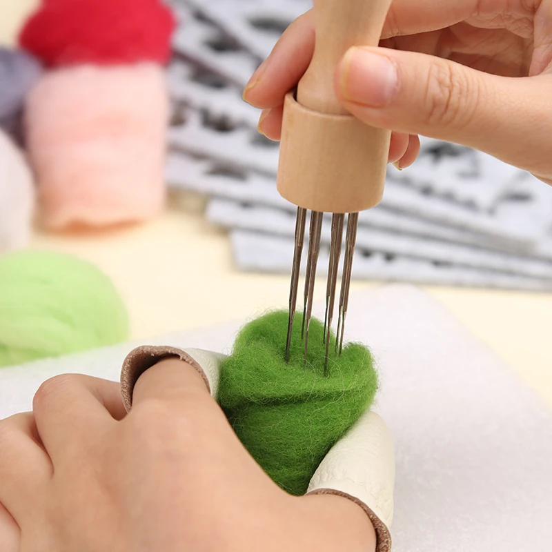 Набор для валяния KAOBUY 46 шт. шерстяная игла милых животных собак кошек посылка