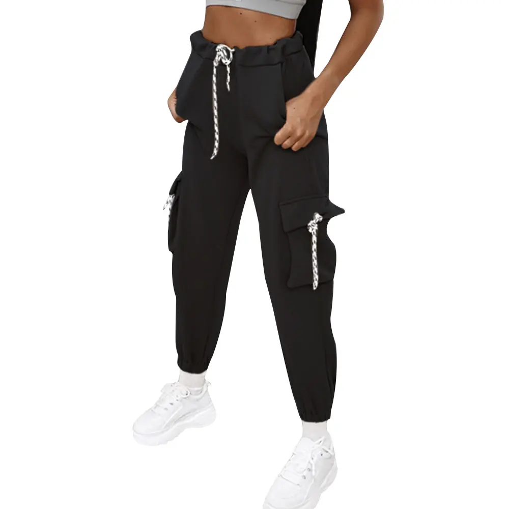 Фото CALOFE Women Pants 2019 Spring Autumn Female New Jogger Casual Loose Lace Up Sweatpants Femme Long Sports Soft Trousers Женская одежда CALOFE Women Pants 2019 Spring Autumn Female New Jogger Casual Loose Lace Up Sweatpants Femme Long Sports Soft Trousers Женская одежда