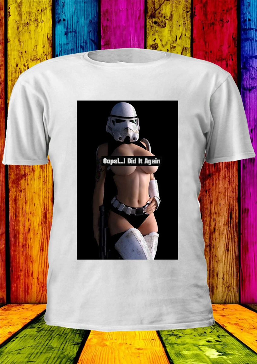 Звездные войны Сексуальная девушка модель Stormtrooper футболка жилет Tanktop Мужчины