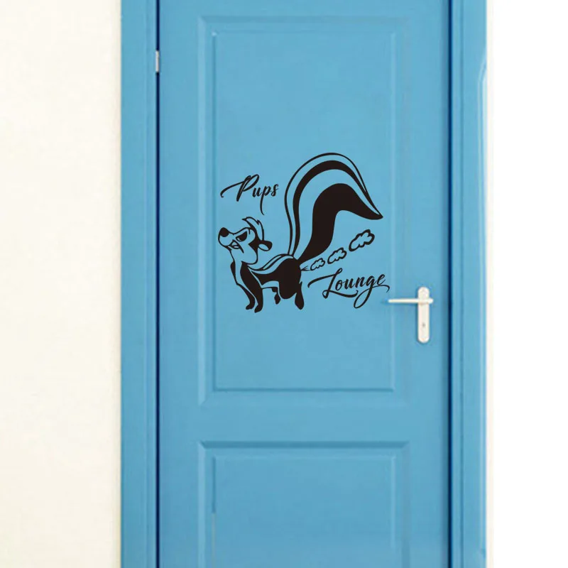 Наклейки на стену в виде Мопсов Стикеры для туалета домашний декор наклейки