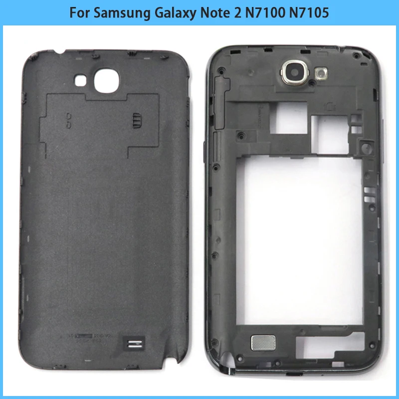 Новый чехол N7100 с полным покрытием корпуса для Samsung Galaxy Note 2 N7105 Крышка батарейного