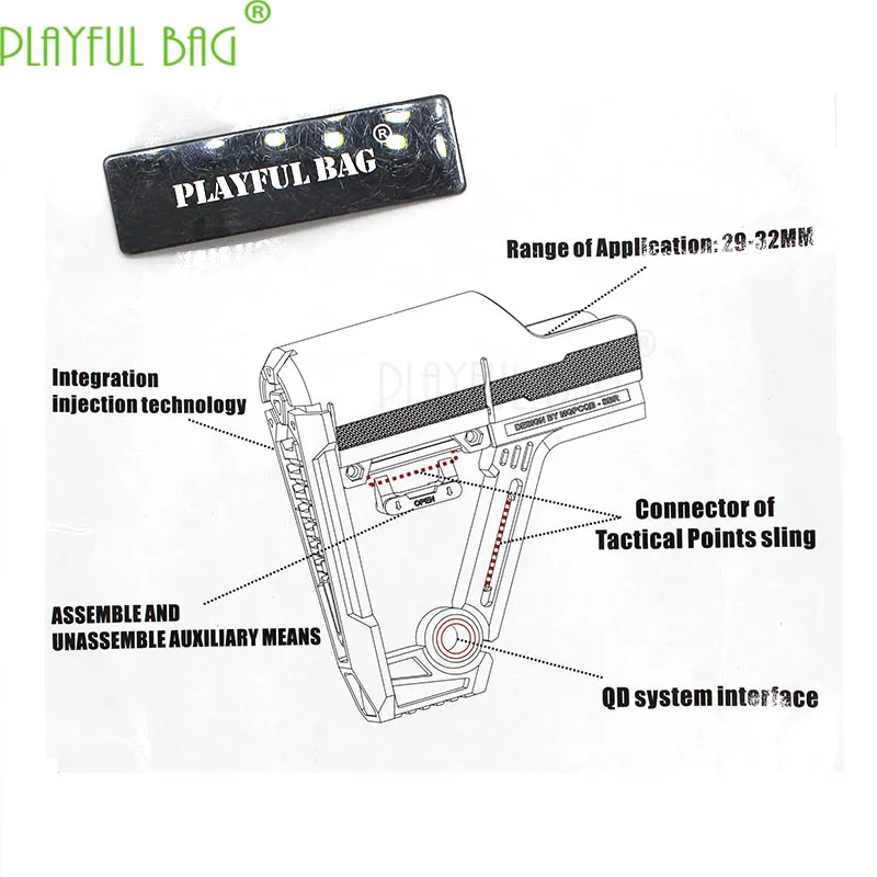 Наружный Спорт реальность CS SBR нейлон задний запас jinming9 водяной пистолет M4