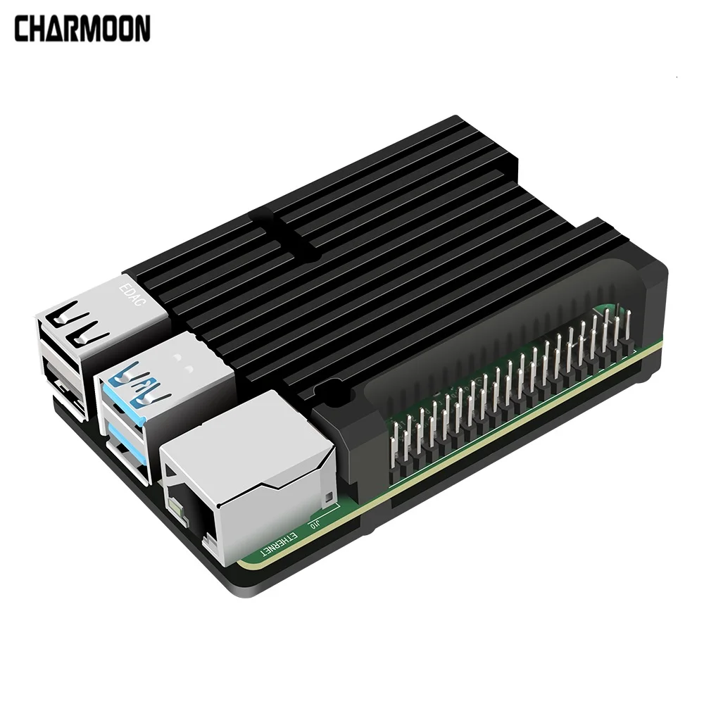 Чехол для компьютера Raspberry Pi 4 Модель B корпус из алюминиевого сплава с пассивным