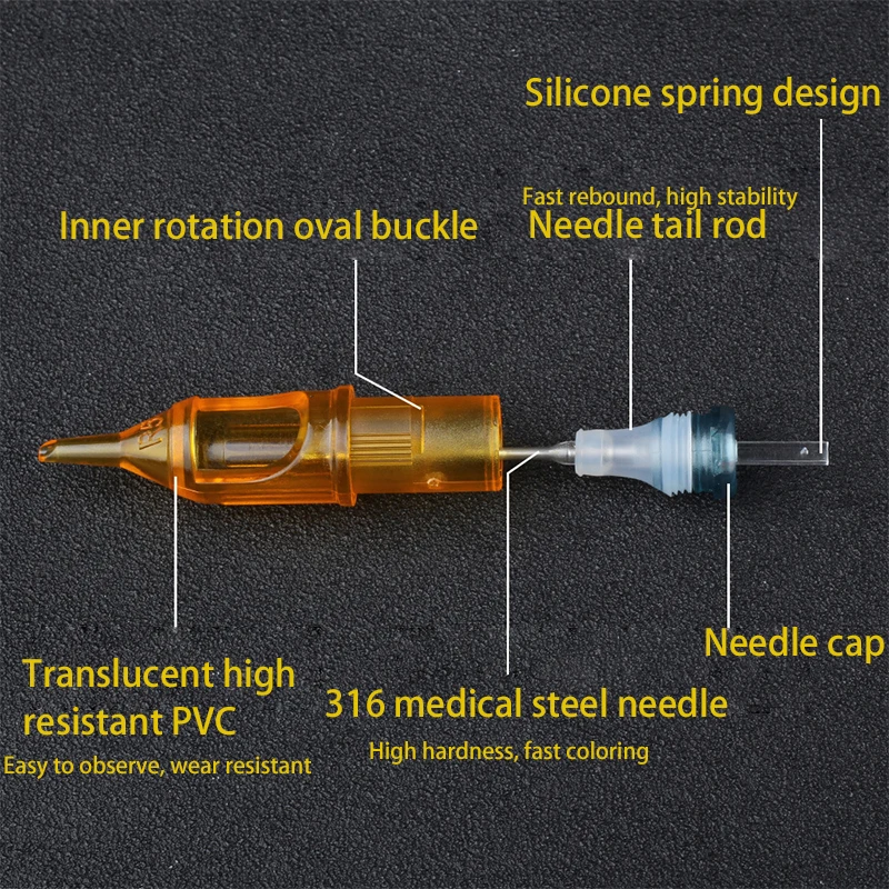 Одноразовый картридж для татуировки RS 10 шт. иглы полуперманентные иголки бровей