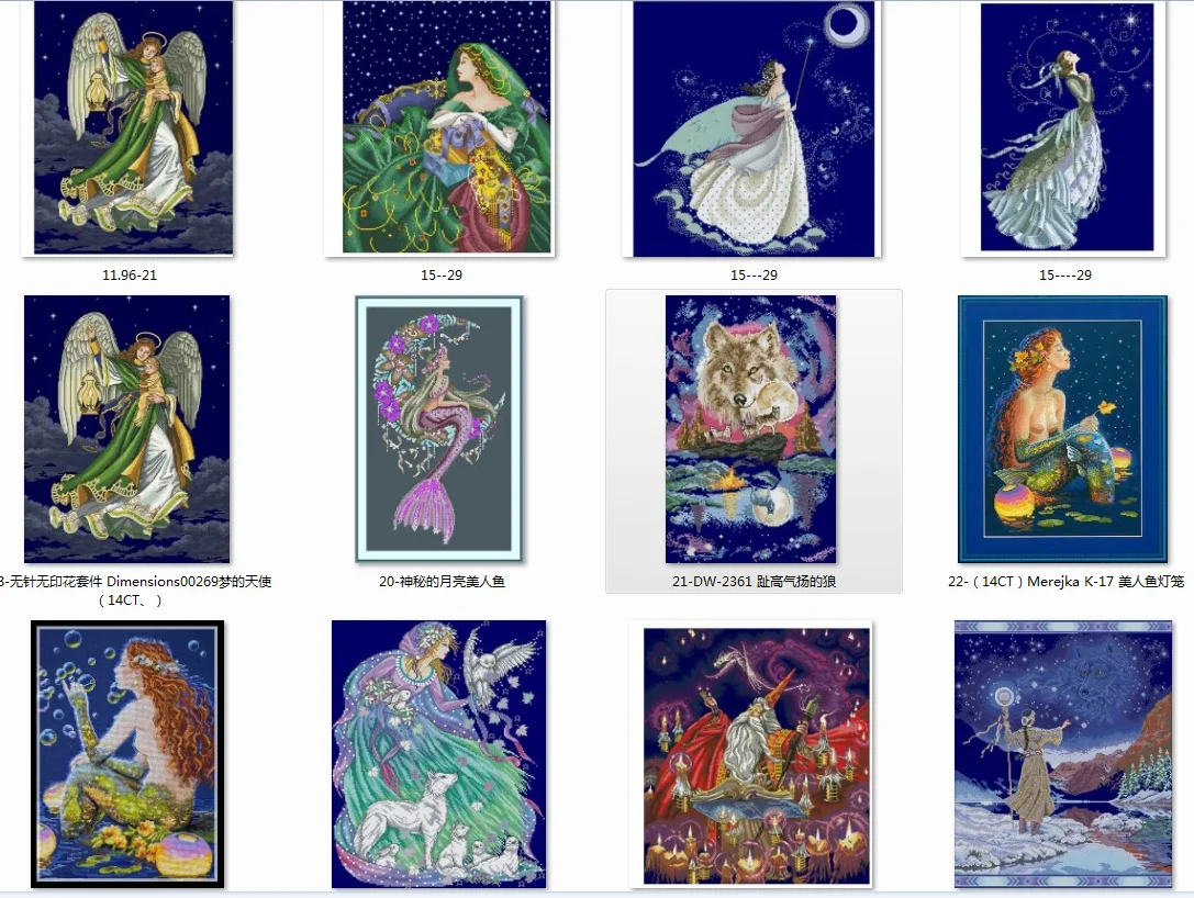 

Angel 7 cross stitch kit love couple design cotton 14ct 18ct 11ct 28CT dark blue colorfully canvas embroidery DIY needlework
