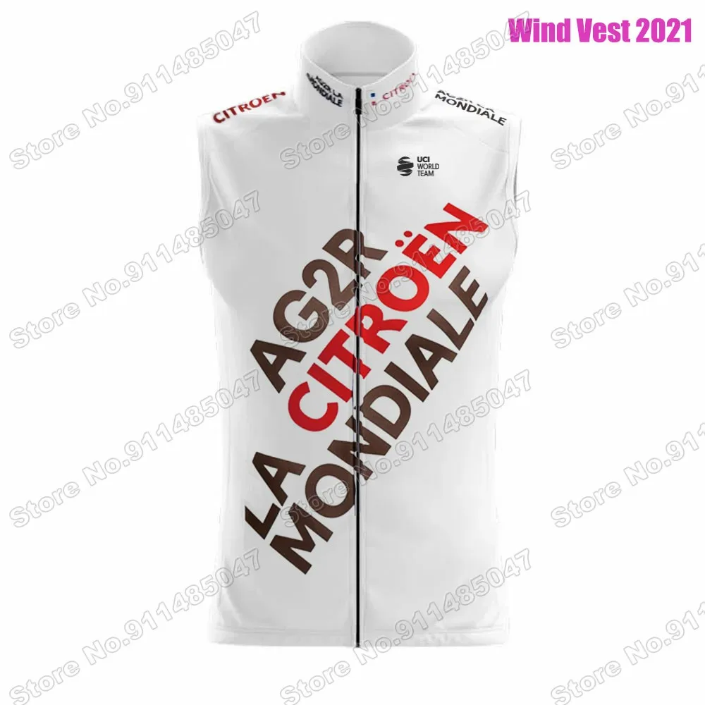 

AG2R Team 2021 Sleeveless Jersey Cycling Vest Summer Bike Clothing Men Mountain Road Bicycle Jerseys Maillot MTB Ropa Ciclismo