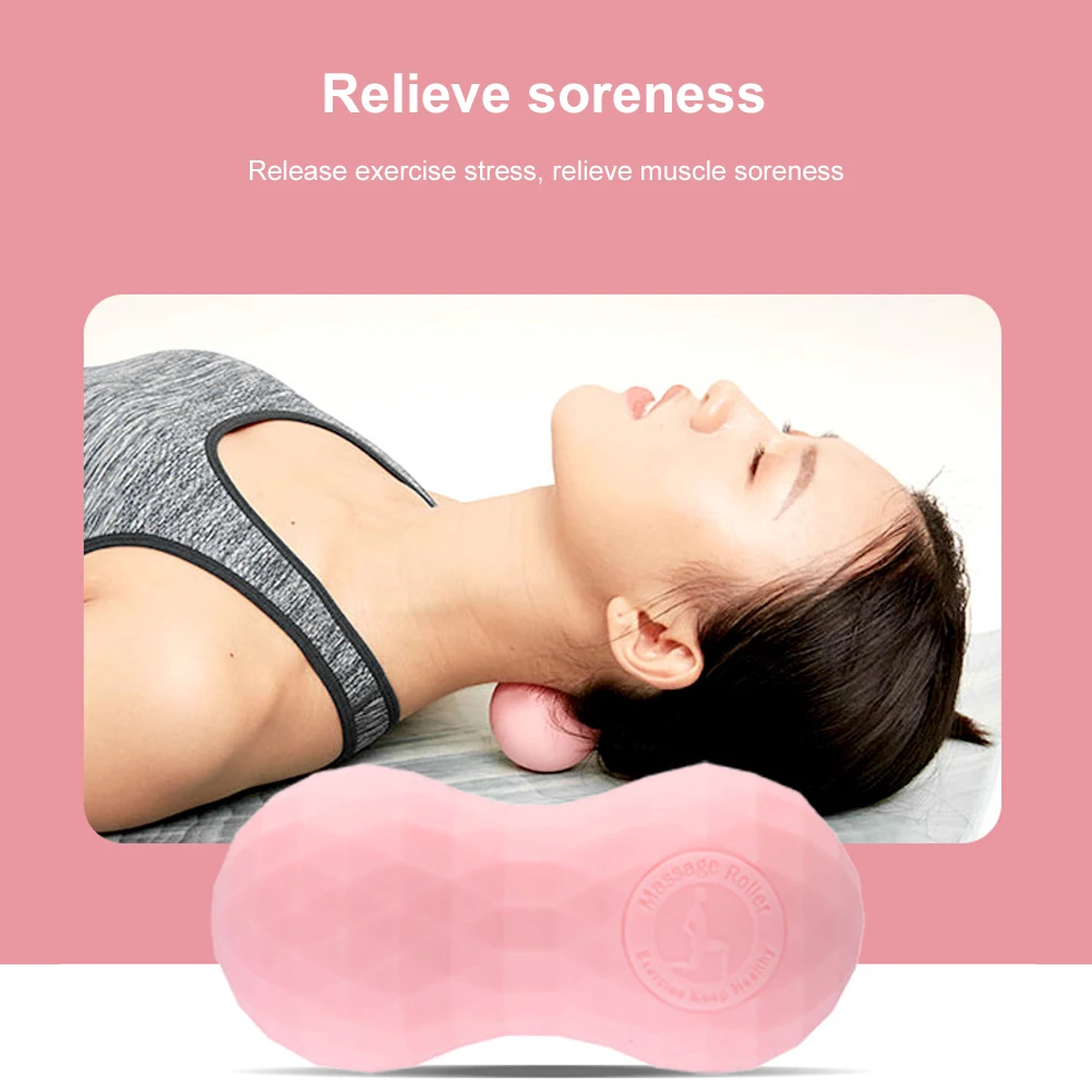 

Silicone Peanut Fascial Ball Set Cervical Membrane Rehabilitation Fascial Ball Exercise Balls for Yoga Pilates Physical Therapy