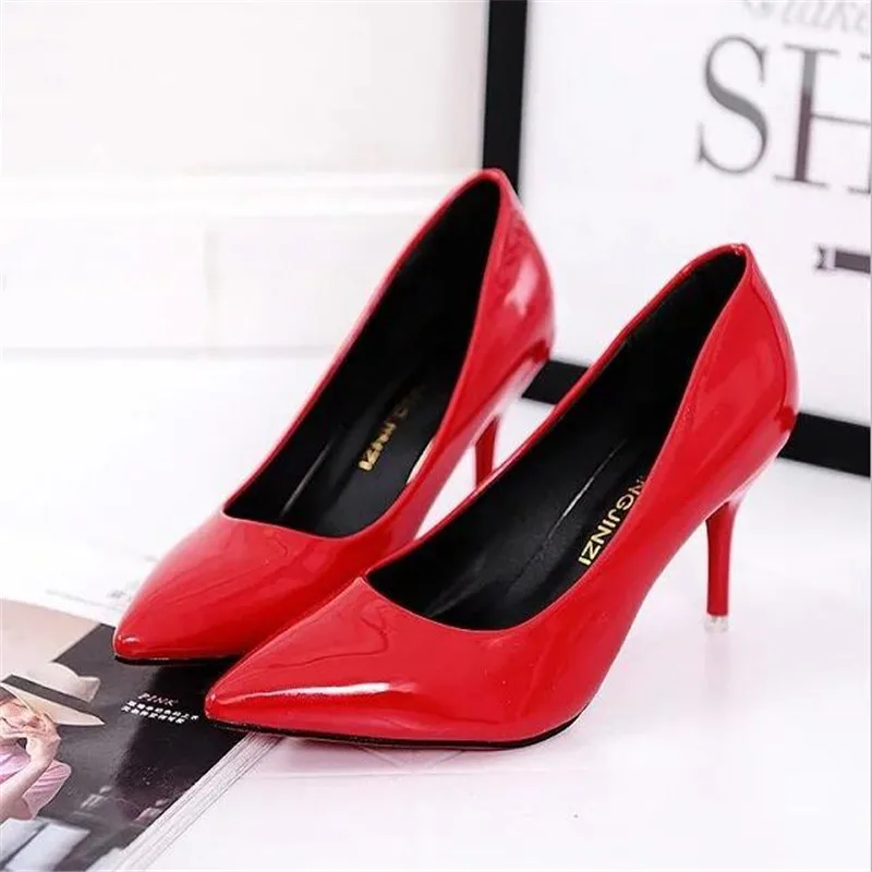 

Women Pumps High heels Pointed Toe Female Wedding Shoes Sexy Heel shoes for women Shallow Spike Heels Spring/autumn