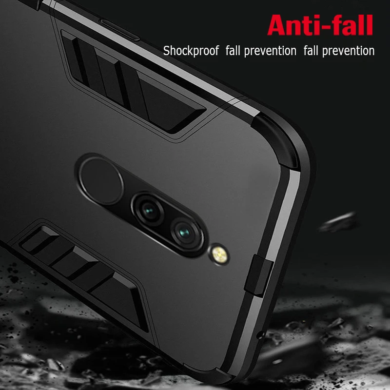 Подставка держатель Автомобильный чехол для телефона с кольцом Xiaomi Redmi 8 8a Чехол