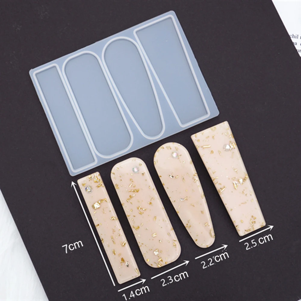 Форма для сережек шпильки волос формы УФ смолы искусственные силиконовая форма