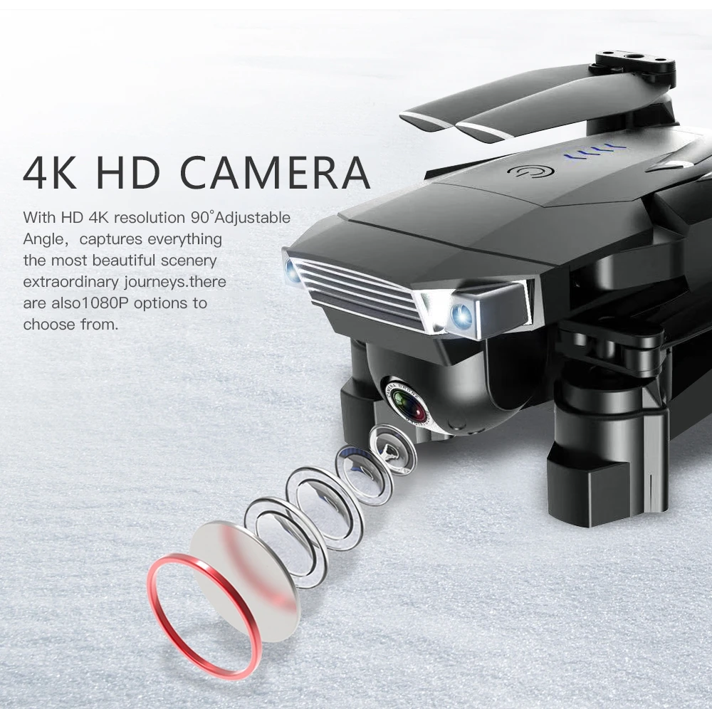 Складной Квадрокоптер SG901 Радиоуправляемый Дрон с 4K 1080P WiFi FPV HD двойной камерой