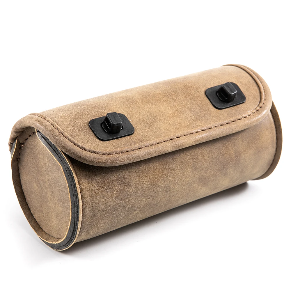 Сумка кожаная для седла Harley Sportster Chopper Bobber Cruiser Dyna Softail Saddlebag Leather Saddle Luggage PU Bags Front Fork Tool Bag toolbag on.