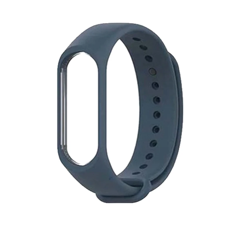 dark blue Браслет для mi Band 4 3 спортивный ремешок часы силиконовый ремешок для mi band 3 4 браслет mi band 4 3 ремешок - Цвет: dark blue