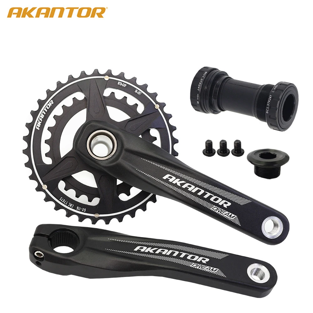 

26T 28T 36T 38T Mountain Bicycle Chainset MTB Crankset for Race Gravel Cyclocross Bike Crank 170mm GXP BB Bottom Bracket