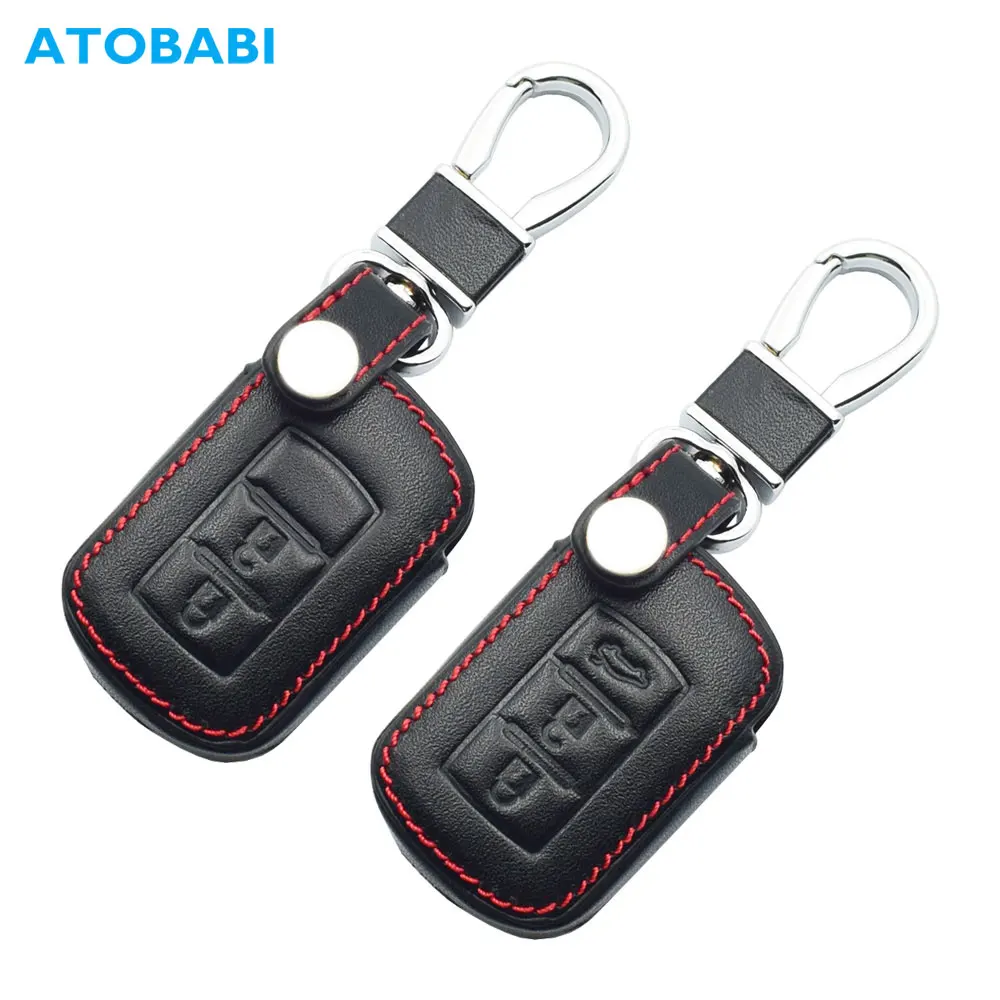 2/3 кнопки кожаный чехол для автомобильных ключей дистанционного брелока брелок
