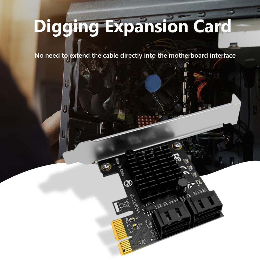 плата расширения pci express на sata3 0 4 пор