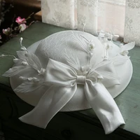 ladies fascinators millinery hat party wedding hat bridal wide brim fedora kentucky derby headpiece church hair accessories