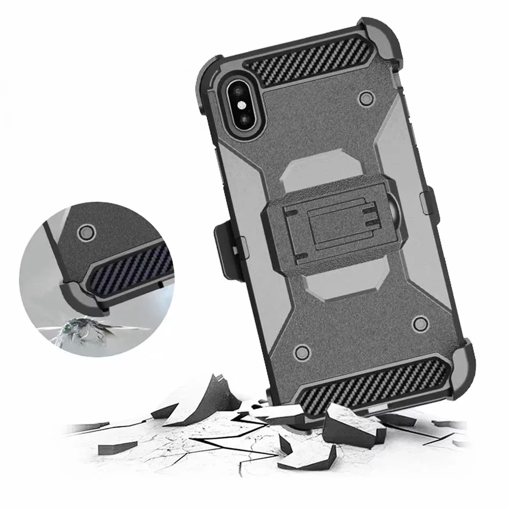 Lontenfy для iphone X Case жесткий защитный чехол-накладка из ПК и ТПУ Гибридный Heavy Duty