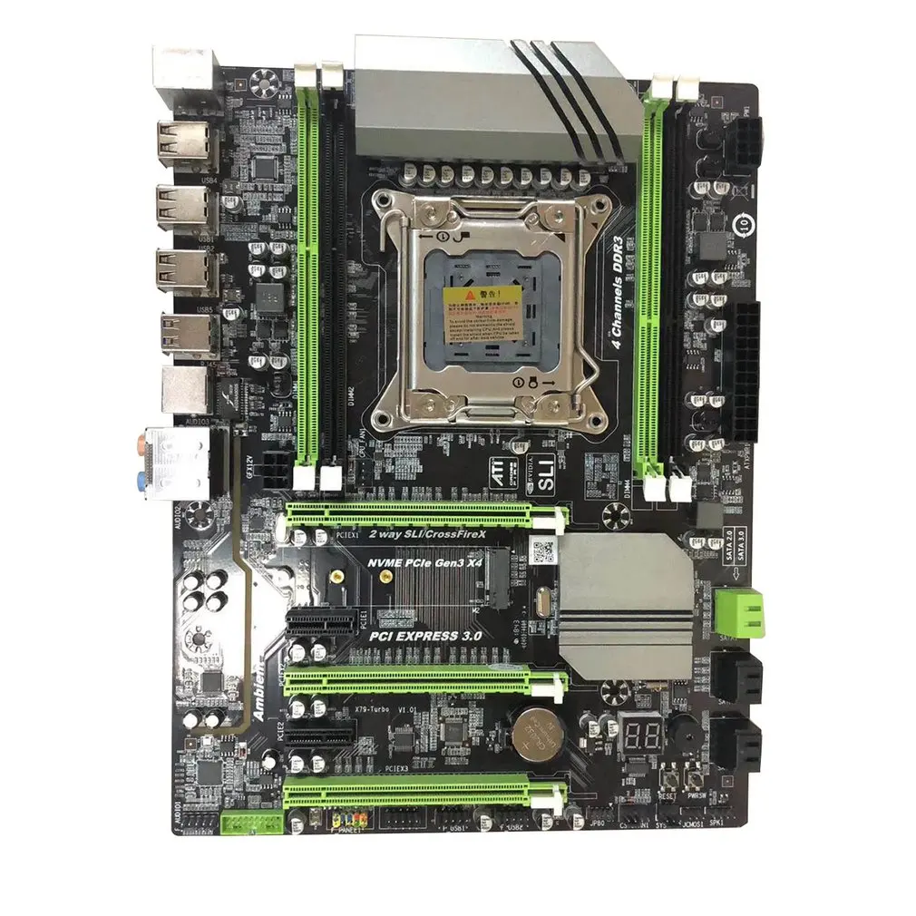 Прочная материнская плата X79 LGA2011 ATX SATA3 PCI E NVME M.2 SSD поддерживает регистровая и ecc